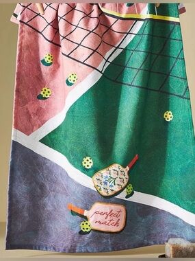 NWT Anthropologie Pickleball Dish Towel